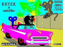 Krtek a autíčko – Titelbildschirm