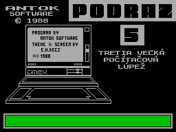 Podraz 5 – Titelbildschirm