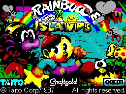Rainbow Islands – Titelbildschirm