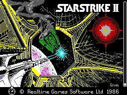 Starstrike II – Title screen