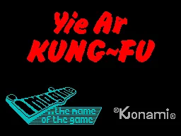 Yie Ar Kung-Fu – Titulní obrazovka