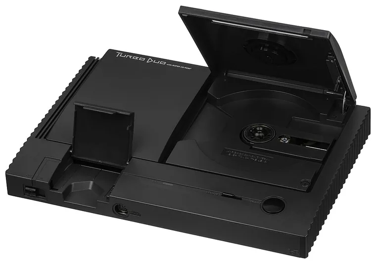 NEC TurboDuo with its lid open