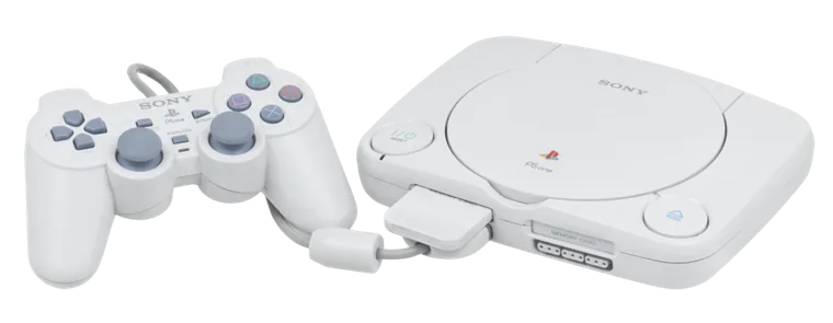 PS one miniaturisée avec manette et carte mémoire